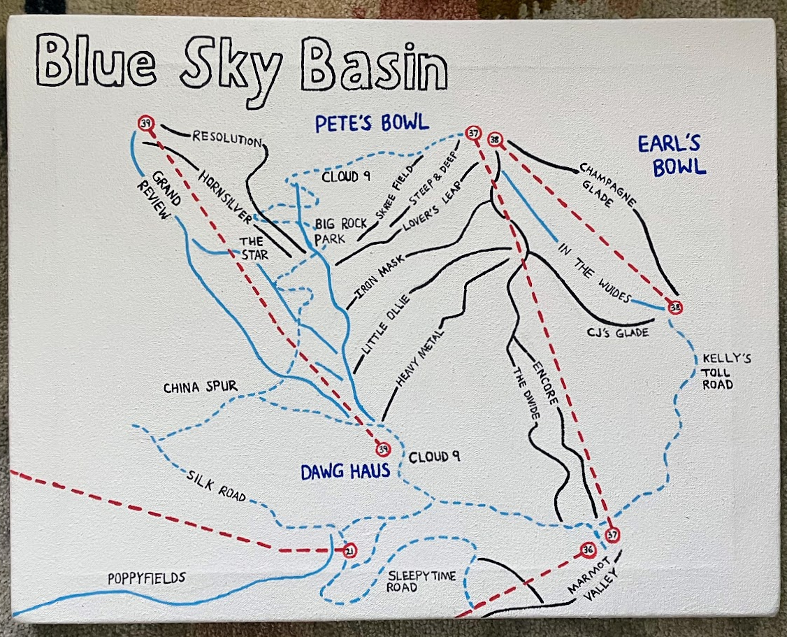 Map translation with Posca pens